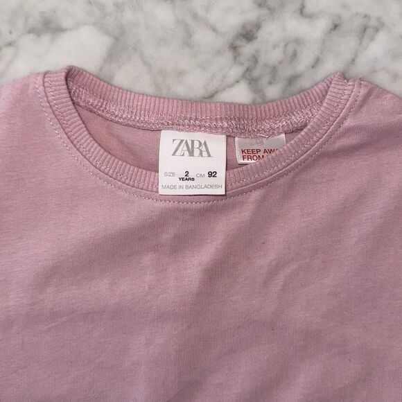 Zara Kids Pink Tops Bundle of 2 - 2Y - Picture 6 of 7